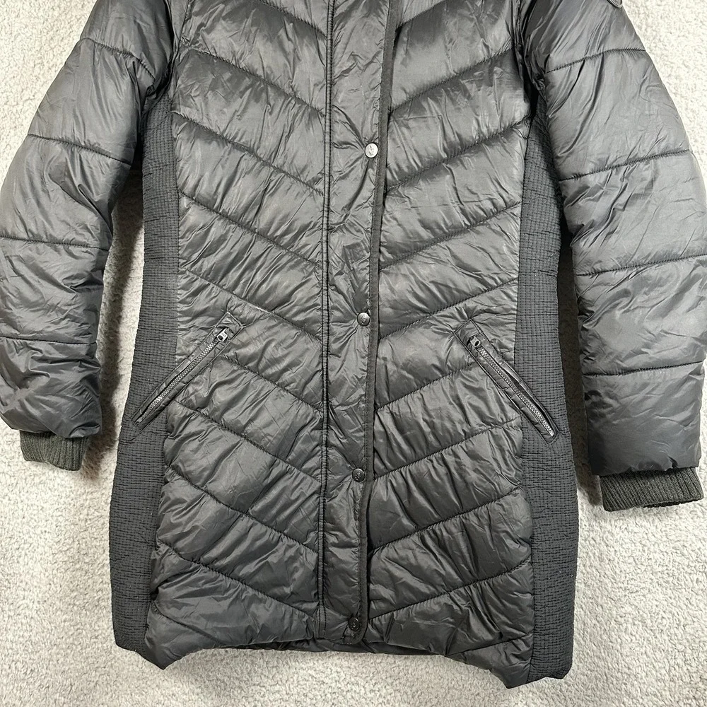 Abercrombie & Fitch Jacket Womens Medium Hooded Puffer Water Wind‎ Resistant